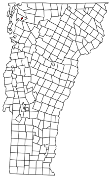 St. Albans Town Location map